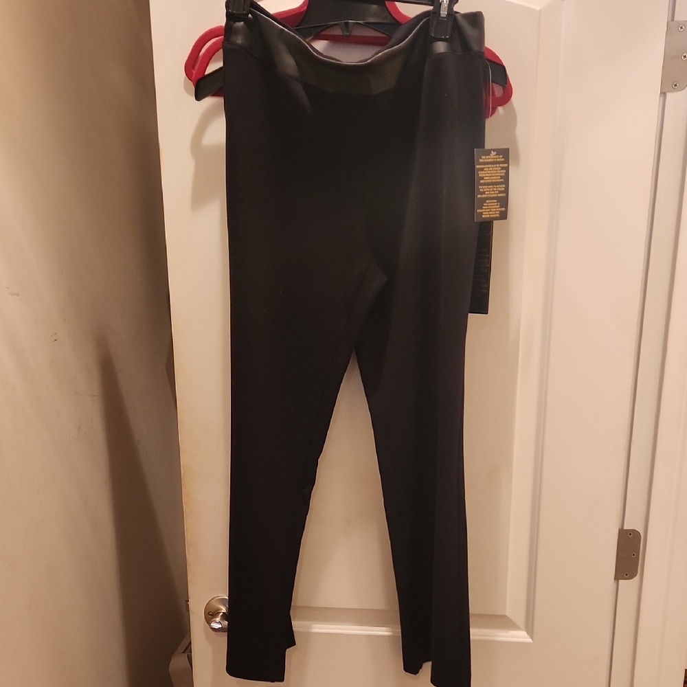Dg2 Petite Large Black Ponte Pants  Leggings Nwt